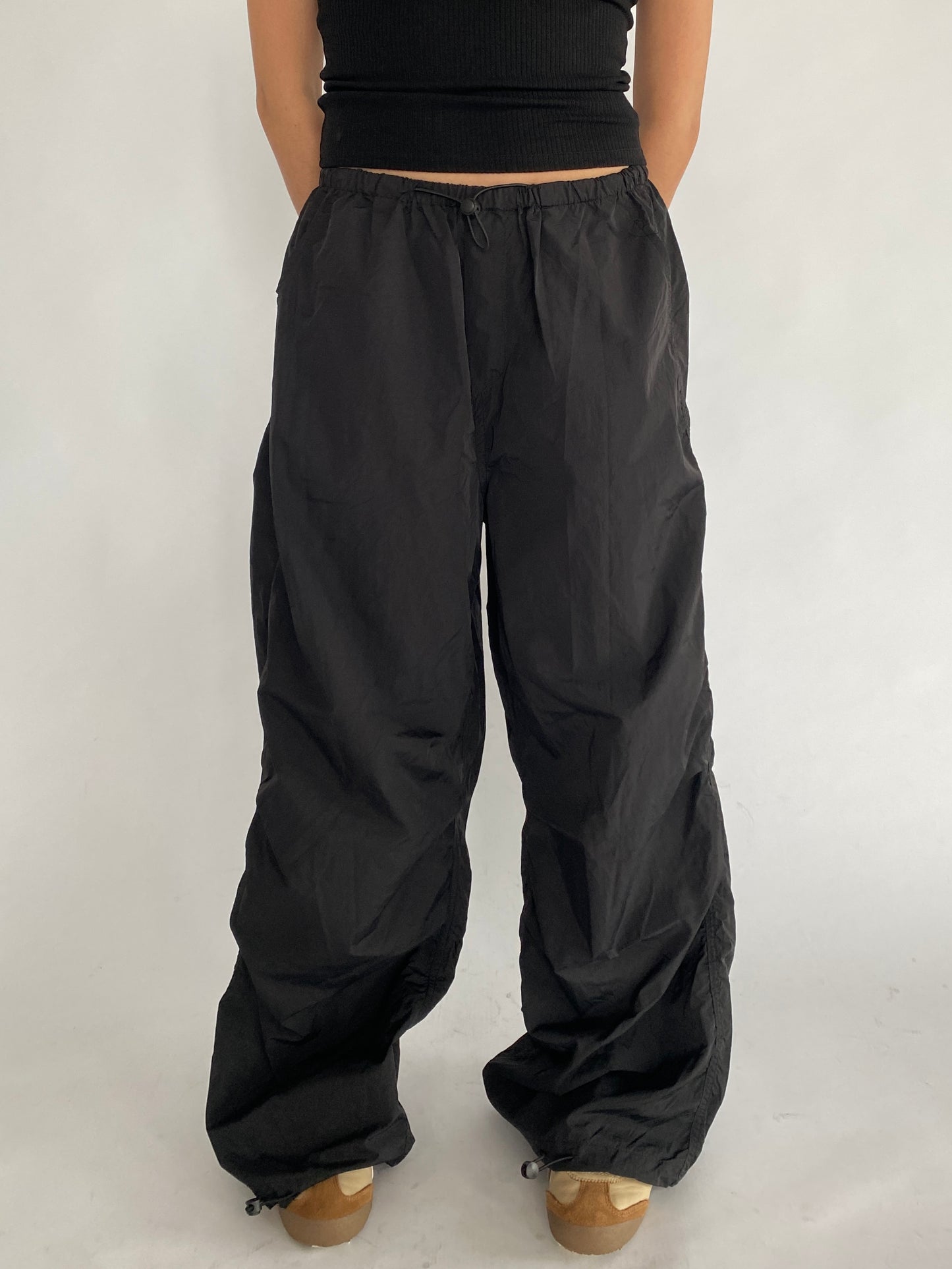 Jade Parachute Pants in black